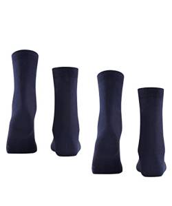 ESPRIT Damen Socken Uni 2-Pack W SO Baumwolle einfarbig 2 Paar, Blau (Marine 6120), 39-42 von ESPRIT