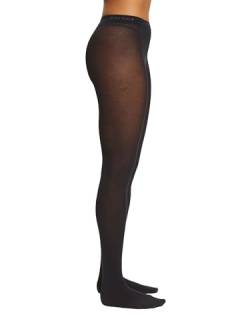 ESPRIT Damen Strumpfhose Cotton W TI blickdicht einfarbig 1 Stück, Schwarz (Black 3000), 40-42 von ESPRIT