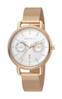 ESPRIT ES1L179M0095 Ellen Multi Rosegold Silver Uhr Damen-Uhr Datum Rose von ESPRIT