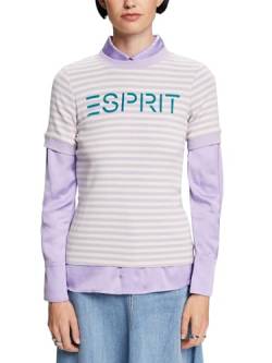 ESPRIT Gestreiftes Baumwoll-T-Shirt mit Logo-Print von ESPRIT