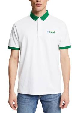 ESPRIT Herren 043CC2K309 Polohemd, 100/WHITE, XS von ESPRIT