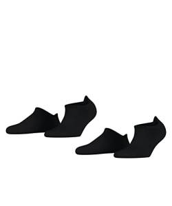 ESPRIT Herren Sneakersocken Active Basic 2-Pack M SN Baumwolle kurz einfarbig 2 Paar, Schwarz (Black 3000), 39-42 von ESPRIT