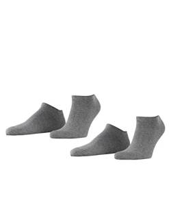 ESPRIT Herren Sneakersocken Basic Uni 2-Pack M SN Baumwolle kurz einfarbig 2 Paar, Grau (Light Grey Melange 3390), 47-50 von ESPRIT