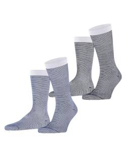 ESPRIT Herren Socken Allover Stripe 2-Pack M SO Baumwolle gemustert 2 Paar, Mehrfarbig (Sortiment 0010) neu - umweltfreundlich, 43-46 von ESPRIT
