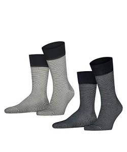 ESPRIT Herren Socken Allover Stripe 2-Pack M SO Baumwolle gemustert 2 Paar, Mehrfarbig (Sortiment 0050), 39-42 von ESPRIT