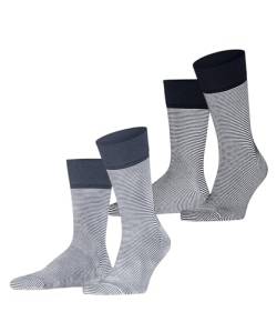 ESPRIT Herren Socken Allover Stripe 2-Pack M SO Baumwolle gemustert 2 Paar, Mehrfarbig (Sortiment 0120), 43-46 von ESPRIT
