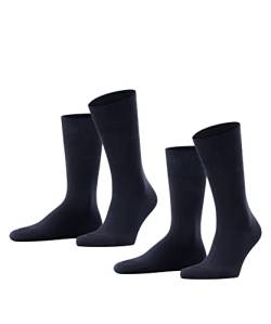 ESPRIT Herren Socken Basic Easy 2-Pack M SO Baumwolle einfarbig 2 Paar, Blau (Marine 6120), 39-42 von ESPRIT