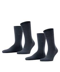 ESPRIT Herren Socken Basic Easy 2-Pack M SO Baumwolle einfarbig 2 Paar, Blau (Navy Melange 6127), 39-42 von ESPRIT