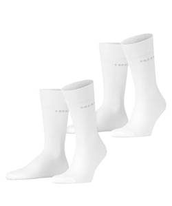 ESPRIT Herren Socken Basic Uni 2-Pack, Biologische Baumwolle, 2 Paar, Weiß (White 2000), 39-42 von ESPRIT