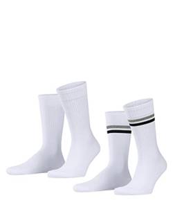 ESPRIT Herren Tennis Stripe 2-Pack M SO Baumwolle Gemustert 2 Paar Socken, Weiß (White-Mix 2020) neu-umweltfreundlich, 39-42 (2er Pack) von ESPRIT