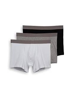 ESPRIT Lange Herren-Shorts aus Baumwollstretch im Multipack, Wieß, Grau, Schwarz, S (3er Pack) von ESPRIT