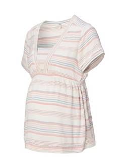 ESPRIT Maternity Damen Blouse Short Sleeve Stripe Bluse, Weiß - 124, 36 EU von ESPRIT