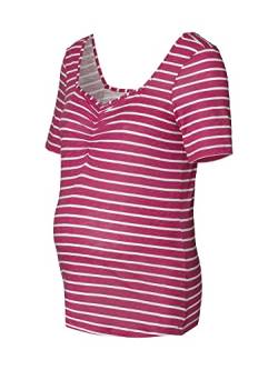 ESPRIT Maternity Damen Short Sleeve Stripe T-Shirt, Rosa - 628, 36 EU von ESPRIT