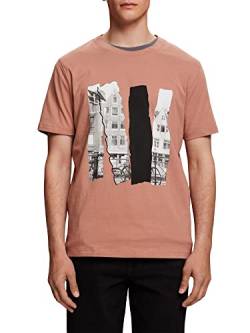 ESPRIT Rundhals-T-Shirt mit Print, 100% Baumwolle von ESPRIT