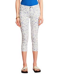 ESPRIT Schmal geschnittene Cropped-Hose mit Print von ESPRIT