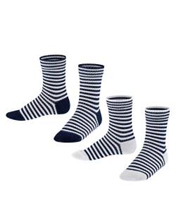 ESPRIT Socken Sporty Stripe 2-Pack Baumwolle Kinder grau blau viele weitere Farben verstärkte Kindersocken mit Muster atmungsaktiv dünn mit Streifen im Multipack Doppelpack 2 Paar von ESPRIT