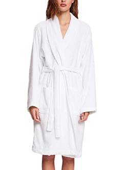 ESPRIT Unisex-Bademantel aus 100% Baumwolle, White, L von ESPRIT