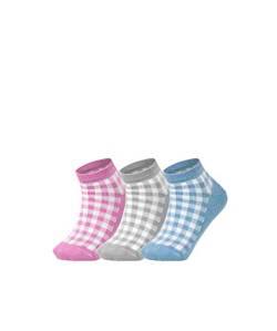 ESPRIT Unisex Kinder Pixel Checks 3-Pack K SN Socken, Mehrfarbig (Sortiment 10), 27-30 (3er Pack) von ESPRIT