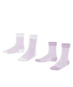 ESPRIT Unisex Kinder Socken Fine Stripe 2-Pack, Biologische Baumwolle, 2 Paar, Mehrfarbig (Sortiment 60), 31-34 von ESPRIT