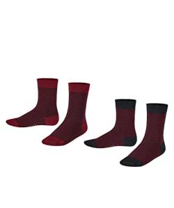 ESPRIT Unisex Kinder Socken Fine Stripe 2-Pack K SO Baumwolle gemustert 2 Paar, Mehrfarbig (Sortiment 0010), 23-26 von ESPRIT