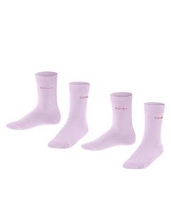 ESPRIT Unisex Kinder Socken Foot Logo 2-Pack, Biologische Baumwolle, 2 Paar, Rosa (Rose 8738), 23-26 von ESPRIT