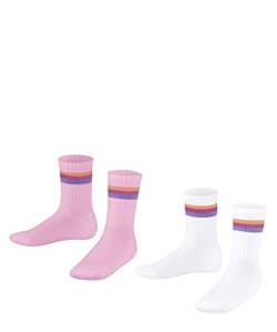 ESPRIT Unisex Kinder Socken Tennis Stripe 2-Pack K SO Baumwolle gemustert 2 Paar, Mehrfarbig (Sortiment 0010), 23-26 von ESPRIT