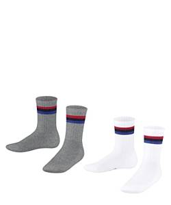 ESPRIT Unisex Kinder Socken Tennis Stripe 2-Pack K SO Baumwolle gemustert 2 Paar, Mehrfarbig (Sortiment 0050), 27-30 von ESPRIT