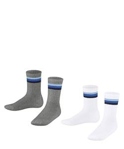 ESPRIT Unisex Kinder Socken Tennis Stripe 2-Pack Nachhaltige biologische Baumwolle gemustert 2 Paar, Mehrfarbig (Sortiment 0070), 31-34 von ESPRIT