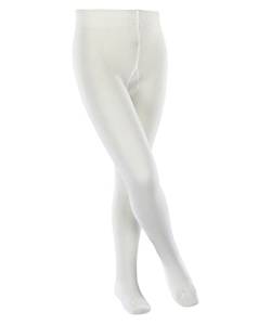 ESPRIT Unisex Kinder Strumpfhose Foot Logo K TI Baumwolle dick einfarbig 1 Stück, Weiß (Off-White 2040), 122-128 von ESPRIT