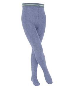 ESPRIT Unisex Kinder Strumpfhose Stars K TI Baumwolle dick gemustert 1 Stück, Blau (Jeans Melange 6458), 134-146 von ESPRIT