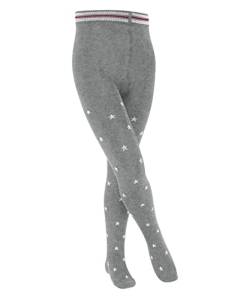 ESPRIT Unisex Kinder Strumpfhose Stars K TI Baumwolle dick gemustert 1 Stück, Grau (Light Grey 3400), 122-128 von ESPRIT