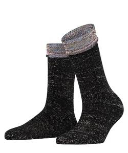 ESPRIT Damen Socken Multicolour Boot W SO Baumwolle Wolle einfarbig 1 Paar, Schwarz (Black 3000), 35-38 von ESPRIT