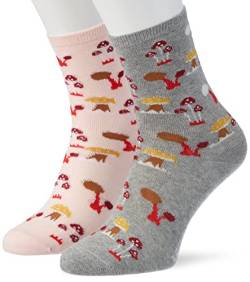 Esprit Unisex Kinder Fungus 2-Pack K SO Socken, Mehrfarbig (Sortiment 0010), 23-26 (2-3 Jahre) (2er Pack) von ESPRIT