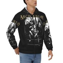 Arch Herren Enemy Schwarz Full Zip Kapuzenpullover Pullover Hoodie Langarm Sweatshirt Kapuze Für Männer Bekleidung Merch Tops L von ESPRY