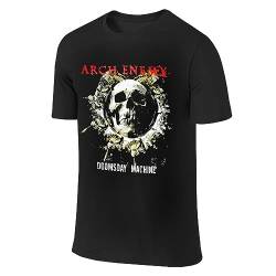 Arch Herren Enemy T Shirt Kurzarm T-Shirt für Männer Baumwolle Rundhals Schwarz Tshirt Crew Neck Kurzarmshirt for Men Merch Top von ESPRY