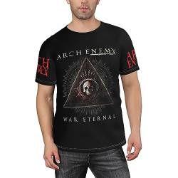 Arch Herren Enemy T Shirt Kurzarm T-Shirt für Männer Rundhals Schwarz Tshirt Crew Neck Kurzarmshirt for Men Merch Tops von ESPRY