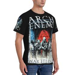 Arch Herren Enemy T Shirt Kurzarm T-Shirt für Männer Rundhals Schwarz Tshirt Crew Neck Kurzarmshirt for Men Merch Tops von ESPRY