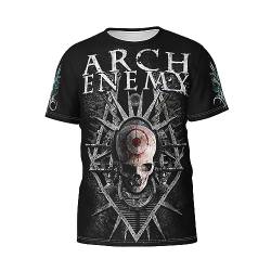 Arch Herren Enemy T Shirt Kurzarm T-Shirt für Männer Rundhals Schwarz Tshirt Crew Neck Kurzarmshirt for Men Merch Tops von ESPRY