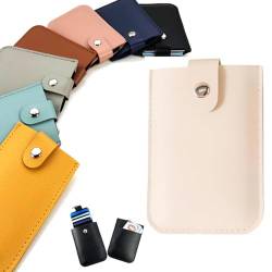 ESPRY Ausziehbarer Kartenorganisator,Small Slim Credit Card Holder Wallet für Frauen Multi Slot Card Holder,Stapelbarer Pull-Out-Kartenhalter,Snap Pouch für Geldbörse Pull Out Kartenhalter (1pcs-C) von ESPRY