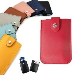 ESPRY Ausziehbarer Kartenorganisator,Small Slim Credit Card Holder Wallet für Frauen Multi Slot Card Holder,Stapelbarer Pull-Out-Kartenhalter,Snap Pouch für Geldbörse Pull Out Kartenhalter (1pcs-E) von ESPRY