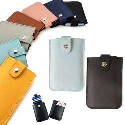 ESPRY Ausziehbarer Kartenorganisator,Small Slim Credit Card Holder Wallet für Frauen Multi Slot Card Holder,Stapelbarer Pull-Out-Kartenhalter,Snap Pouch für Geldbörse Pull Out Kartenhalter (2pcs-C) von ESPRY