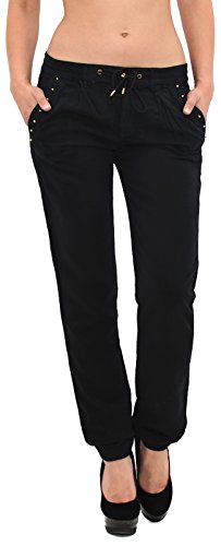 ESRA Damen Hose Leinenhose Pumphose Sommerhose - aktuelle Farben H02 von ESRA