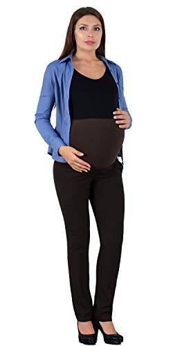 ESRA Damen Hose Schwangerschaftshose Umstandshose Straight Fit Hose für Schwangerschaft Maternity Hose J490 von ESRA