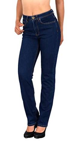 ESRA Damen Jeans Hose High Waist Jeans Damen Straight Leg Hose bis Übergröße G300 von ESRA