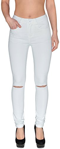 ESRA Damen Jeans Jeanshose Damen Skinny High Waist Hochbund Stretch Hose bis Übergröße S700 von ESRA