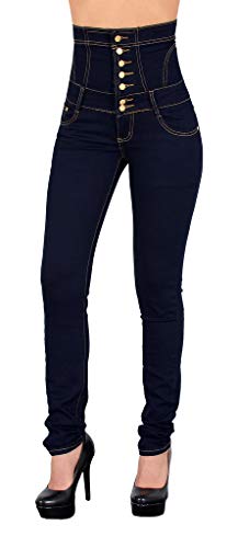 ESRA Damen Jeans Jeanshose Skinny Damen Hose High Waist Hochbund bis Übergrösse J11 von ESRA