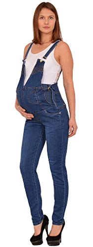 ESRA Damen Jeans Schwangerschaftshose Umstandshose Latzhose Jeans für Schwangerschaft Maternity J294 von ESRA
