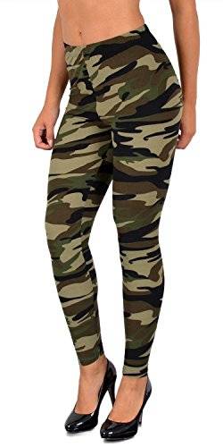 ESRA Damen Leggings Military Legins Hose in Camouflage Army Style L12 von ESRA