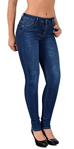 ESRA Damen Röhrenjeans Skinny Jeanshose Röhren Hose J106 von ESRA