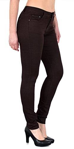 ESRA Damen Stretch Hose Skinny Stoffhose High Waist Hose in Vier Farben bis Übergröße H520 von ESRA